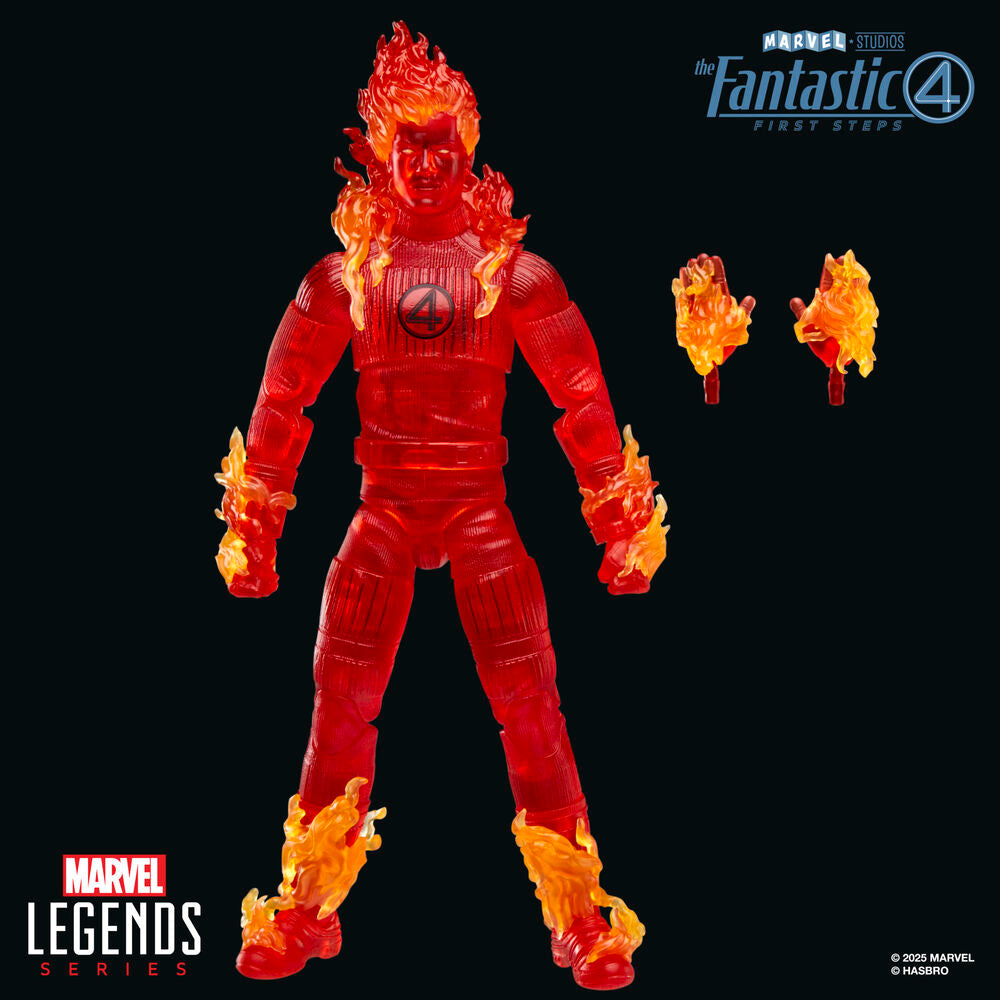human torch figure fantastic four marvel 15cm
