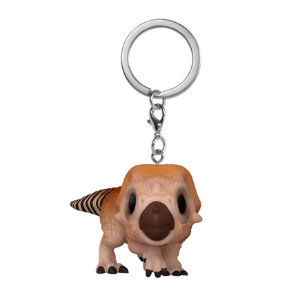 pocket pop jurassic world: rebirth aquilops keychain