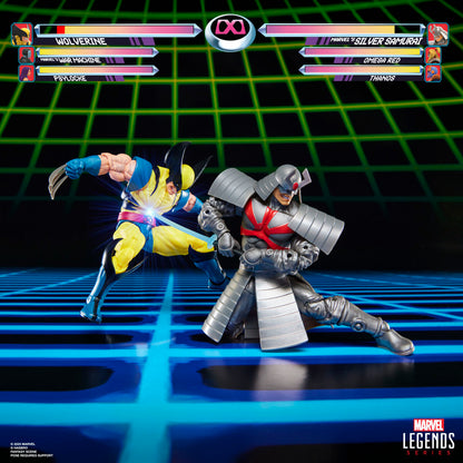 blister 2 figures wolverine & silver samurai gameverse marvel legends 15cm