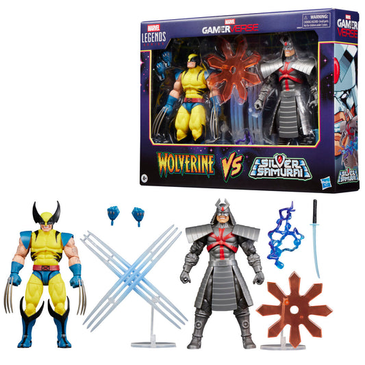 Blister 2 Figuren Wolverine & Silver Samurai Gameverse Marvel Legends 15cm