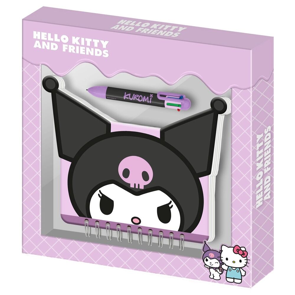 diary  kuromi hello kitty and friends pen
