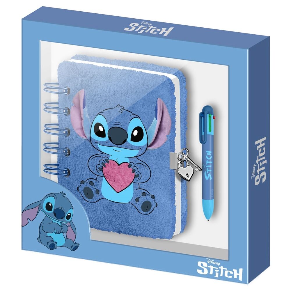 plush diary  stitch disney pen