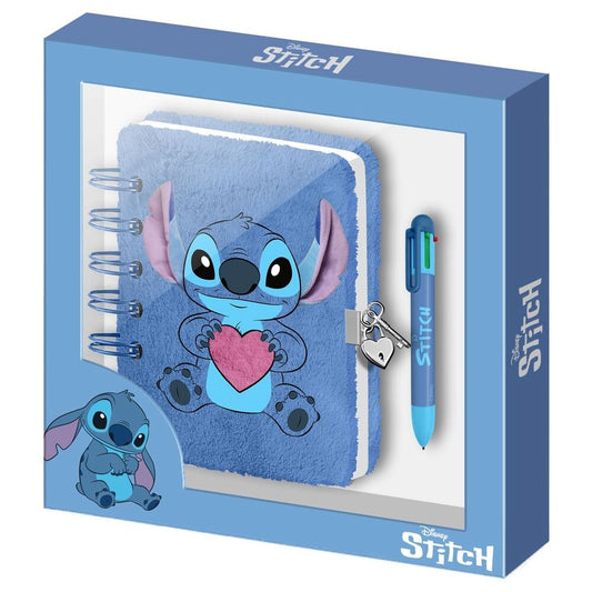 plush diary  stitch disney pen