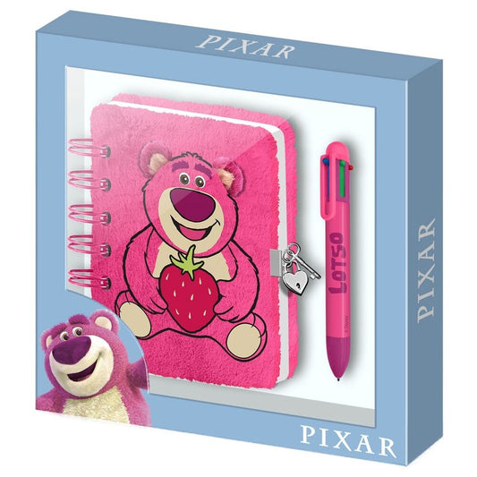 plush diary  lotso strawberry pen toy story disney pixar