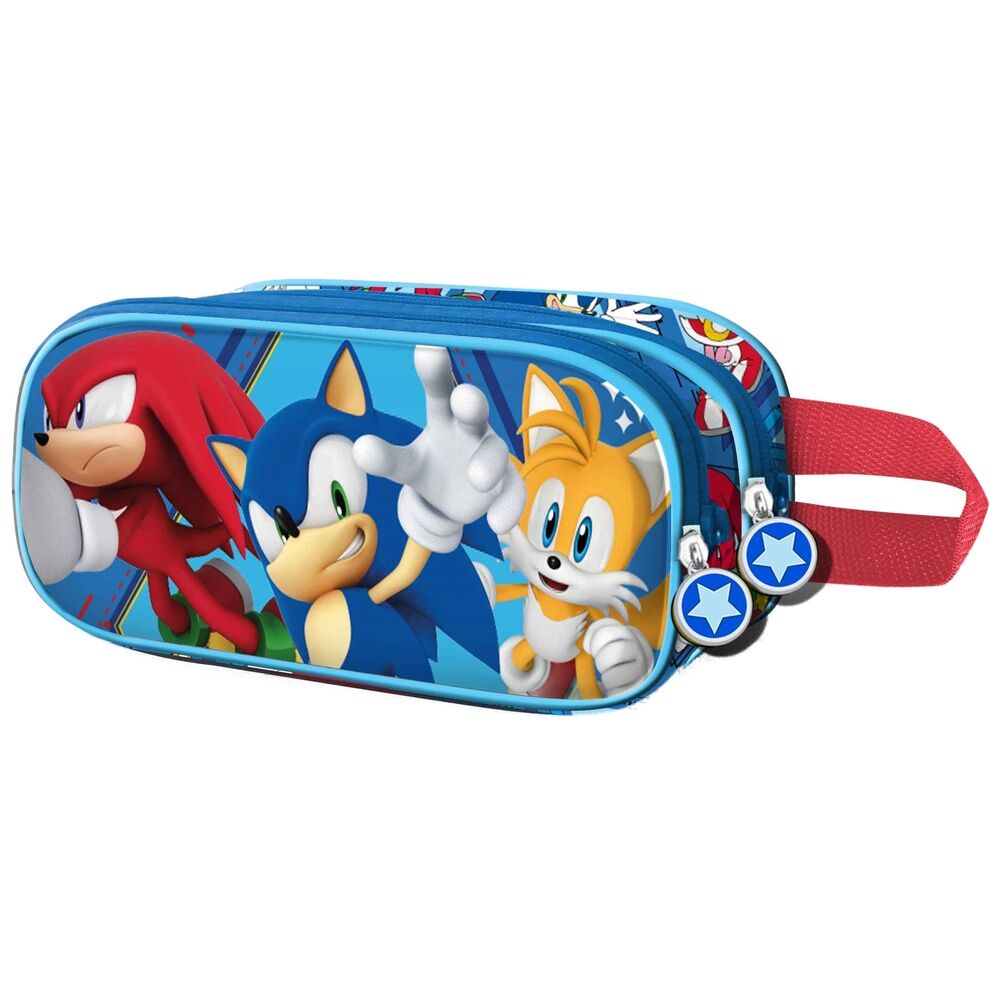 3d heroes sonic the hedgehog double pencil case