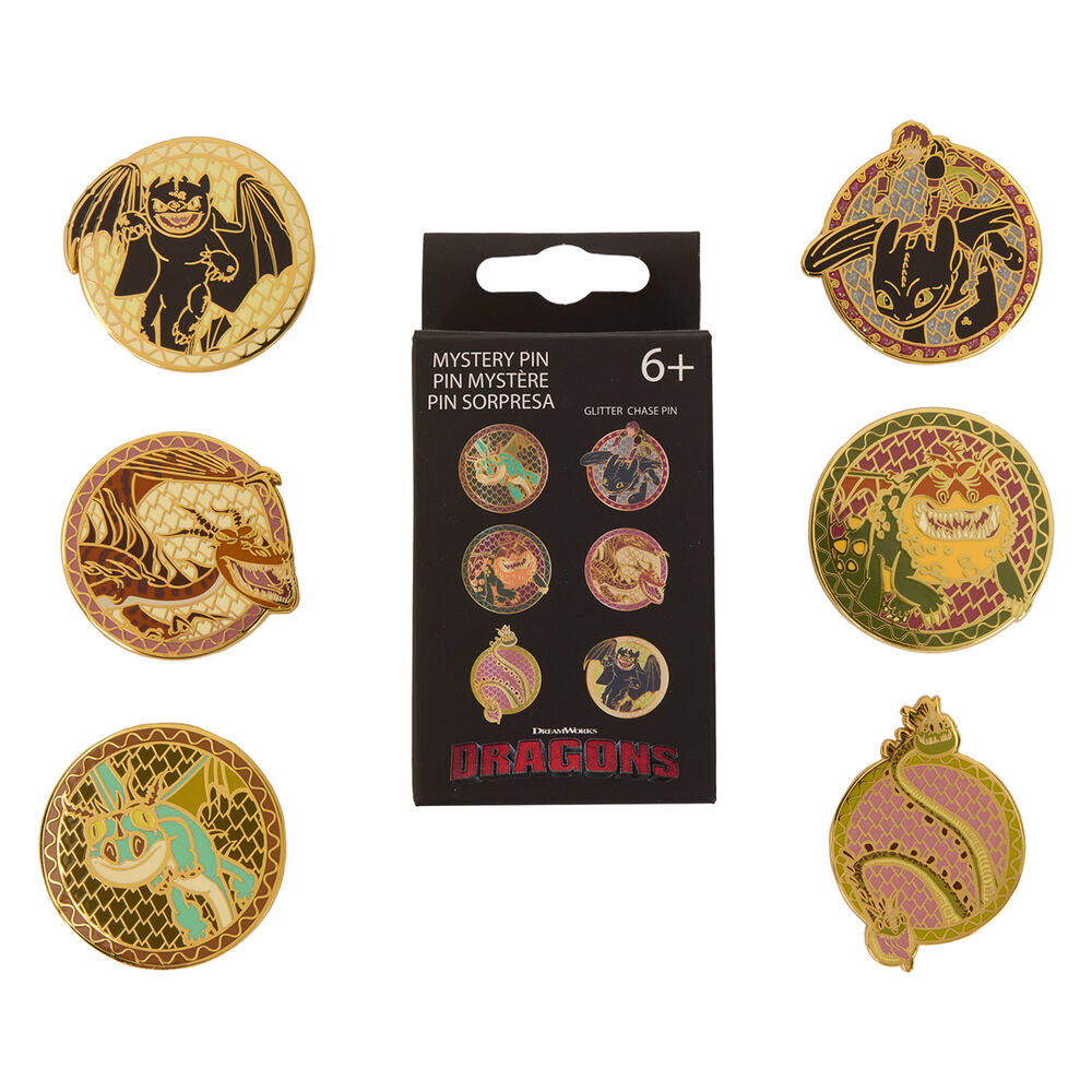 blind box enamel pin how to train your dragon loungefly assorted
