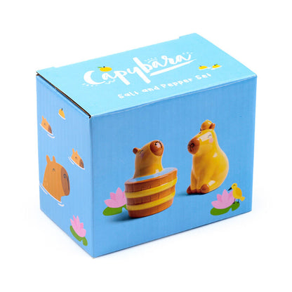 Conjunto de saleiro e pimenteiro Capivara