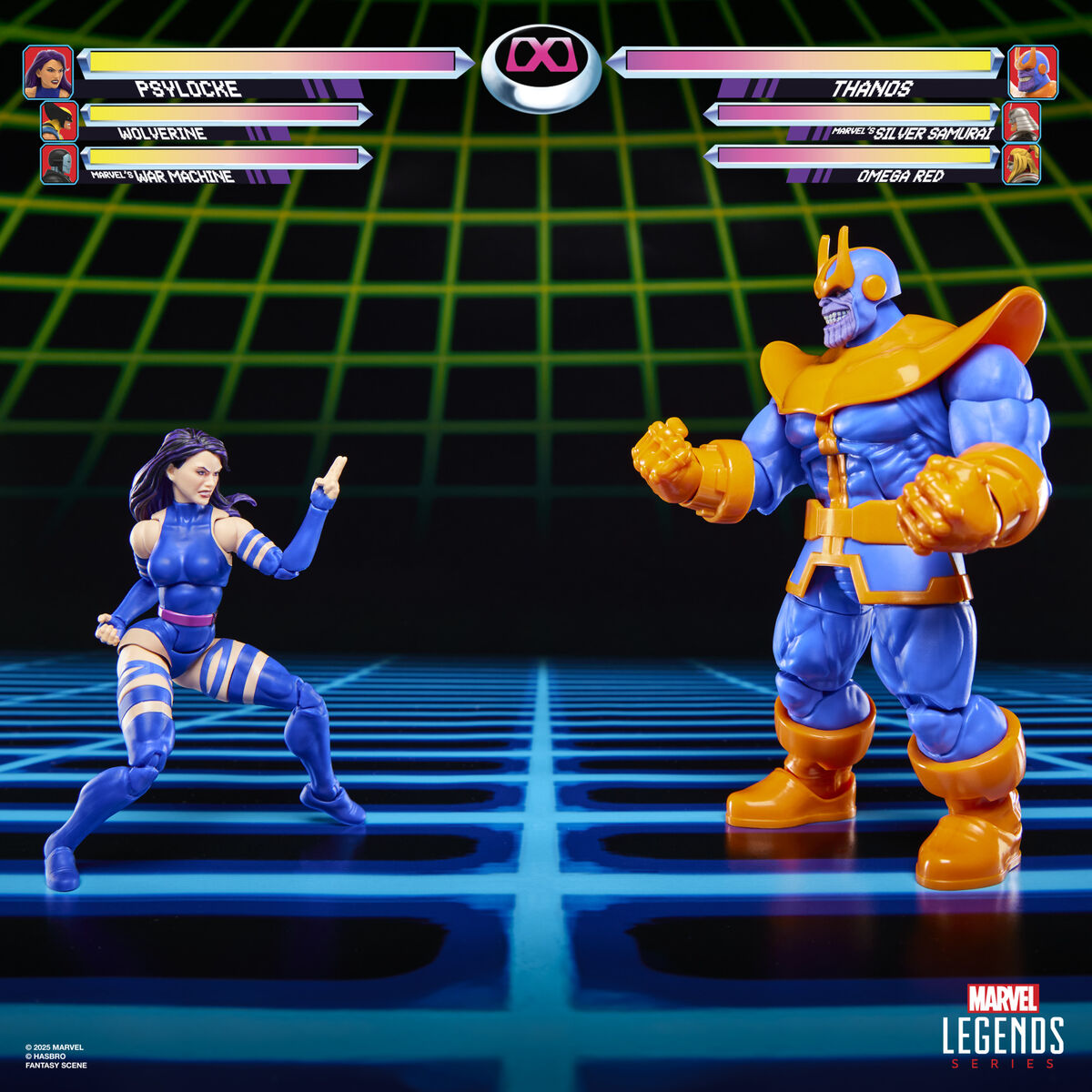 Blister 2 figures Psylocke vs Thanos Gameverse Marvel Legends 15cm