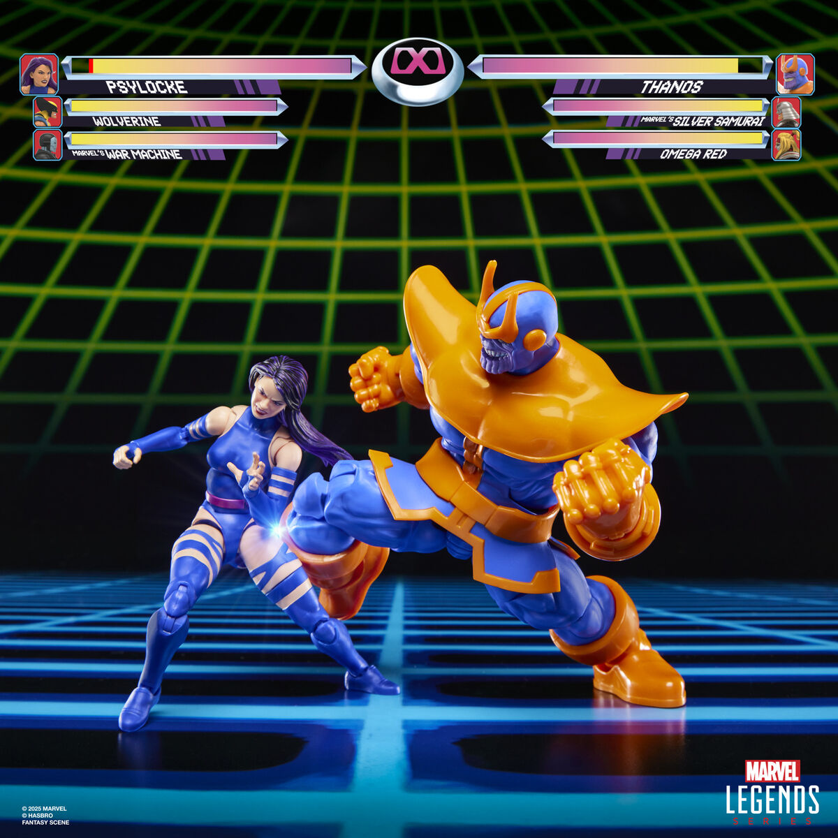 Blister 2 figures Psylocke vs Thanos Gameverse Marvel Legends 15cm