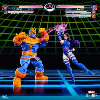 blister 2 figures psylocke vs thanos gameverse marvel legends 15cm