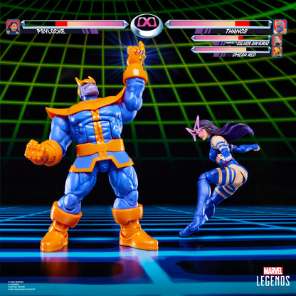 Blister 2 figures Psylocke vs Thanos Gameverse Marvel Legends 15cm