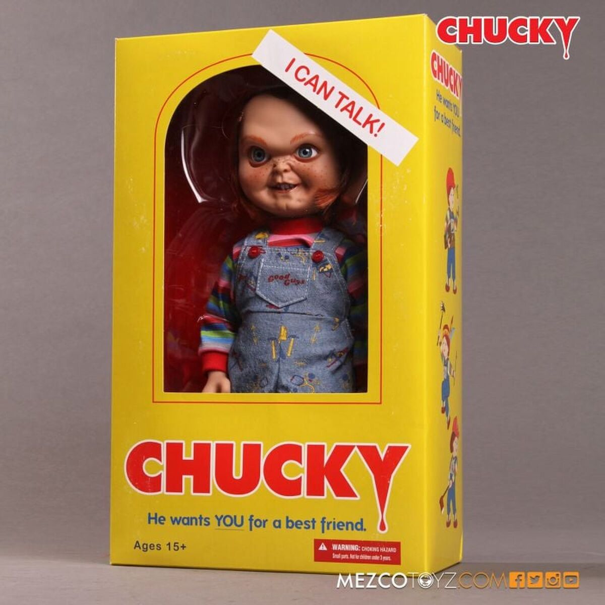 Lalka Chucky Diaboliczna Lalka Mówiąca 38 cm Angielski