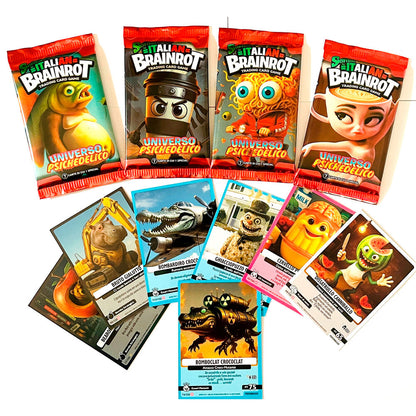 pack of 7 collectible cards psychedelic universe skifidol italian brainrot assorted