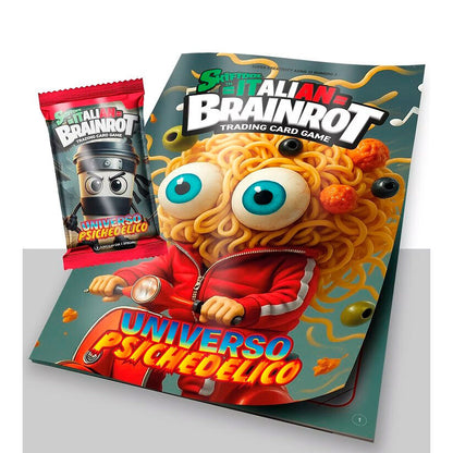 Álbum + Paquete de 7 tarjetas coleccionables Universo psicodélico Skifidol Italiano Brainrot Italiano