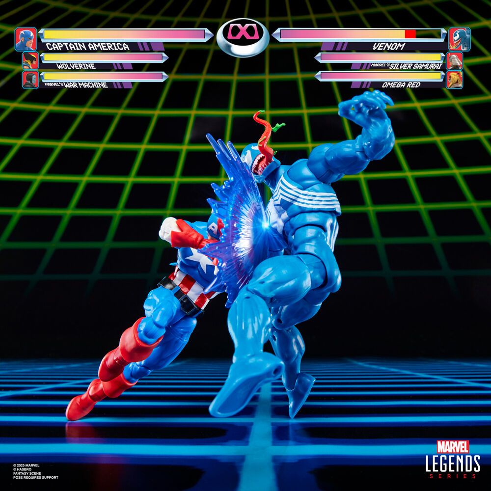 Blister 2 figures Captain America & Venom Gameverse Marvel Legends Series 15cm