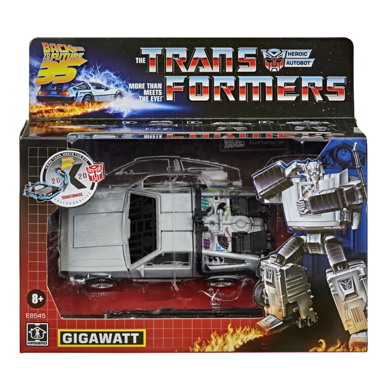 Gigawatt DeLorean Powrót do przyszłości Transformers Figurka 14 cm