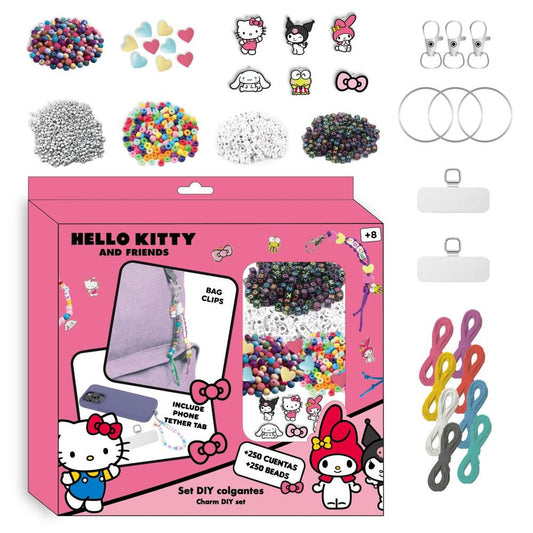 bag clip jewelry set hello kitty and friends