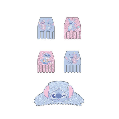 Blister pack of 5 Stitch Disney hair clips