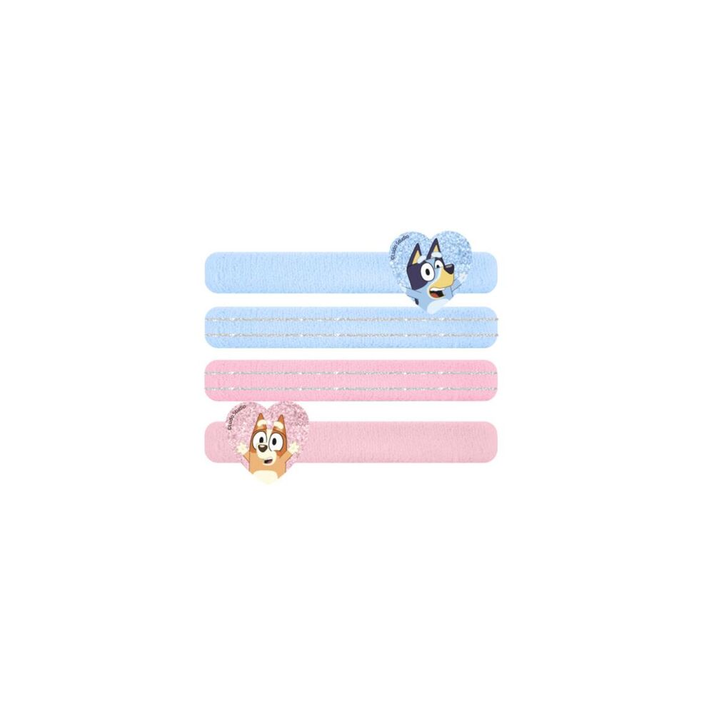 Blister of 4 Bluey hair scrunchies