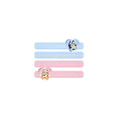 Blister of 4 Bluey hair scrunchies