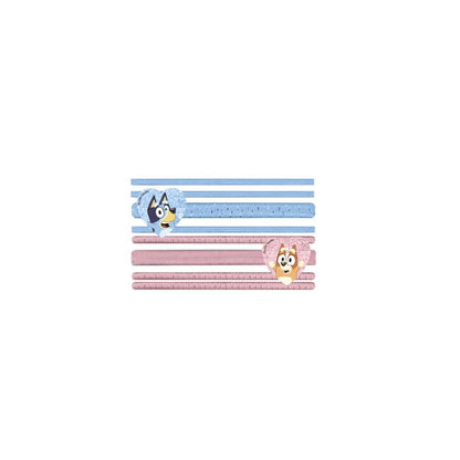 Blister of 8 Bluey hair scrunchies