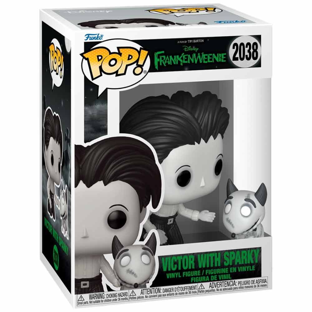 Statuetta POP Disney Frankenweenie Victor con Sparky