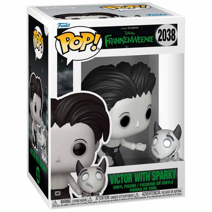 Statuetta POP Disney Frankenweenie Victor con Sparky