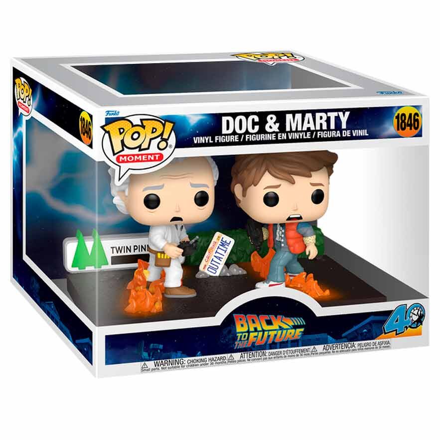 Figurka POP Moments Powrót do Przyszłości Doc & Marty