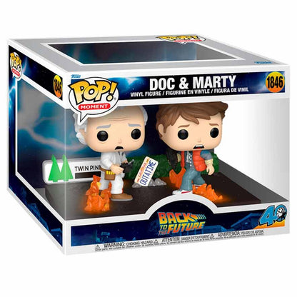 Figurka POP Moments Powrót do Przyszłości Doc & Marty