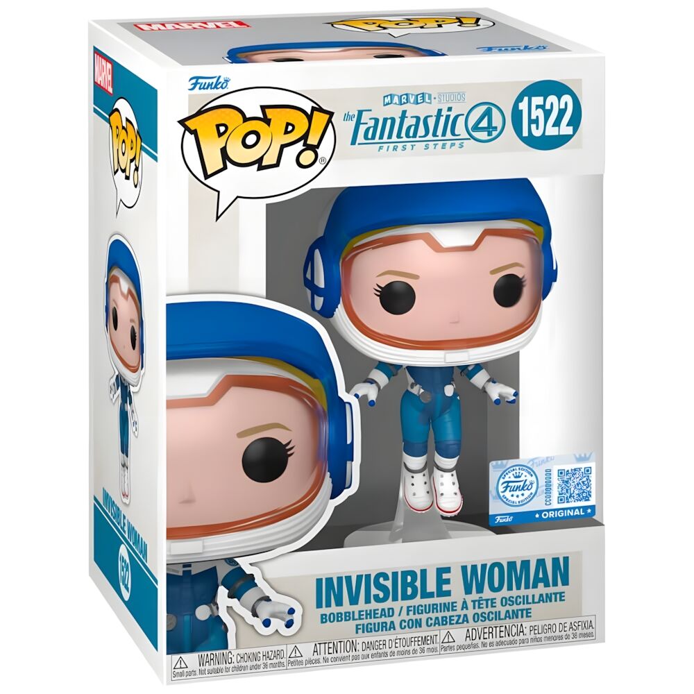 Figura POP de Marvel: Mujer Invisible de los Cuatro Fantásticos