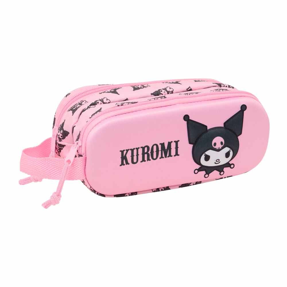 3d kuromi hello kitty double pencil case