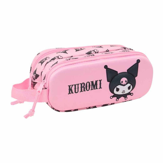 3d kuromi hello kitty double pencil case