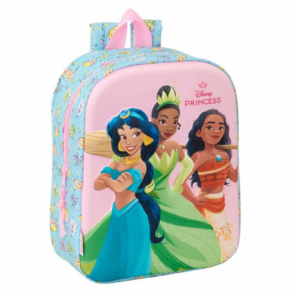 3d disney princess backpack 27cm