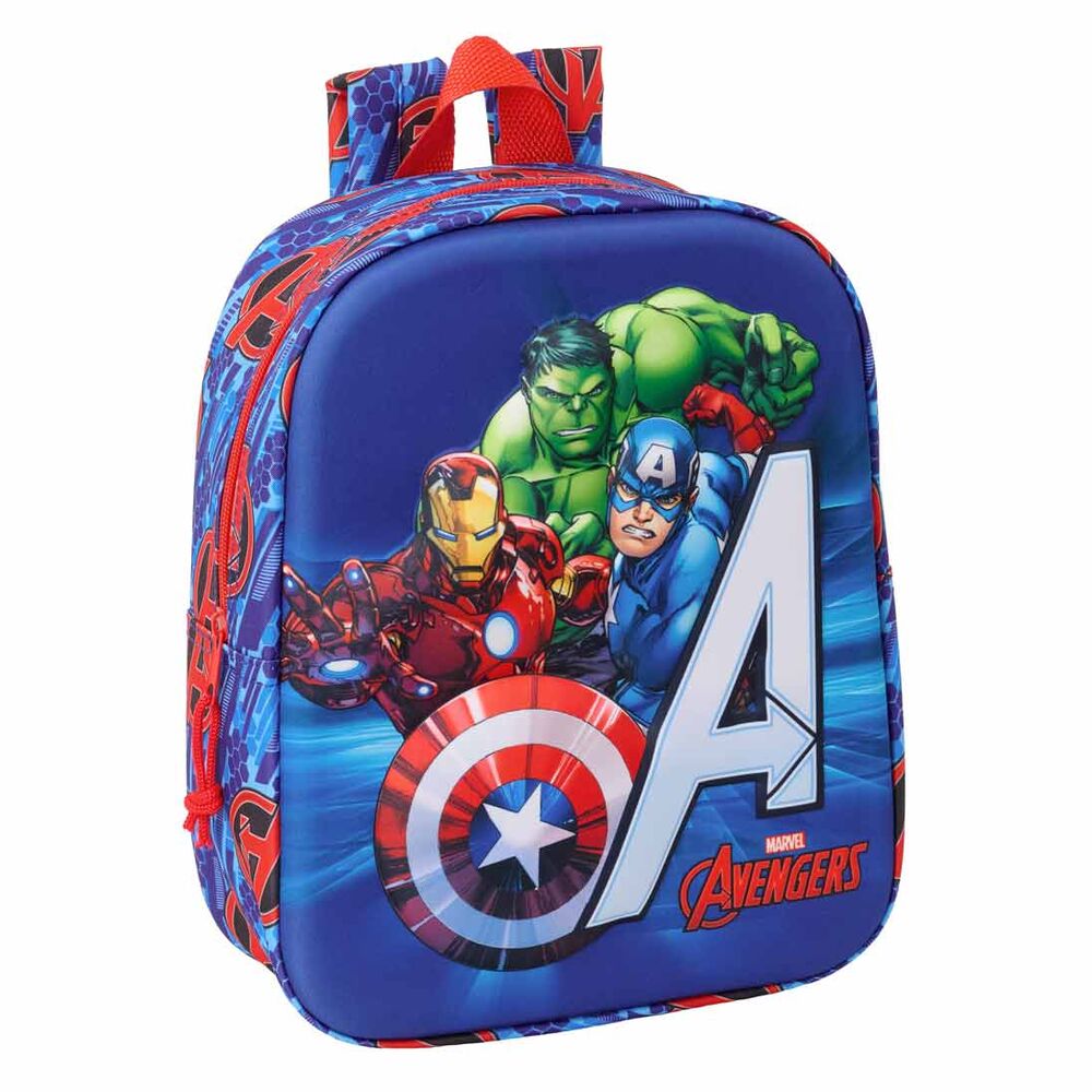 3d backpack the avengers marvel 27cm