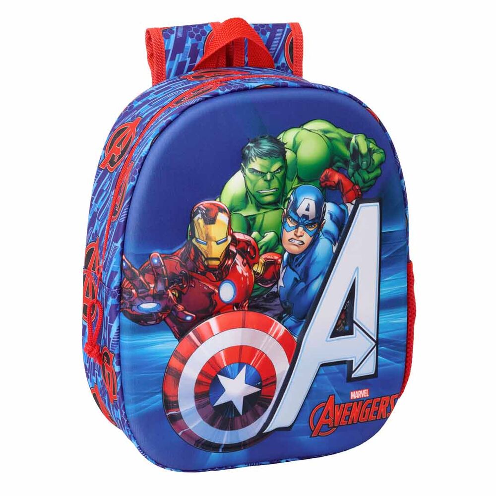 3d backpack the avengers marvel 33cm