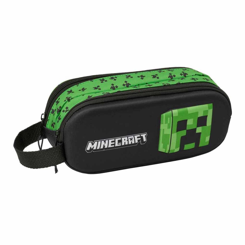minecraft 3d double pencil case