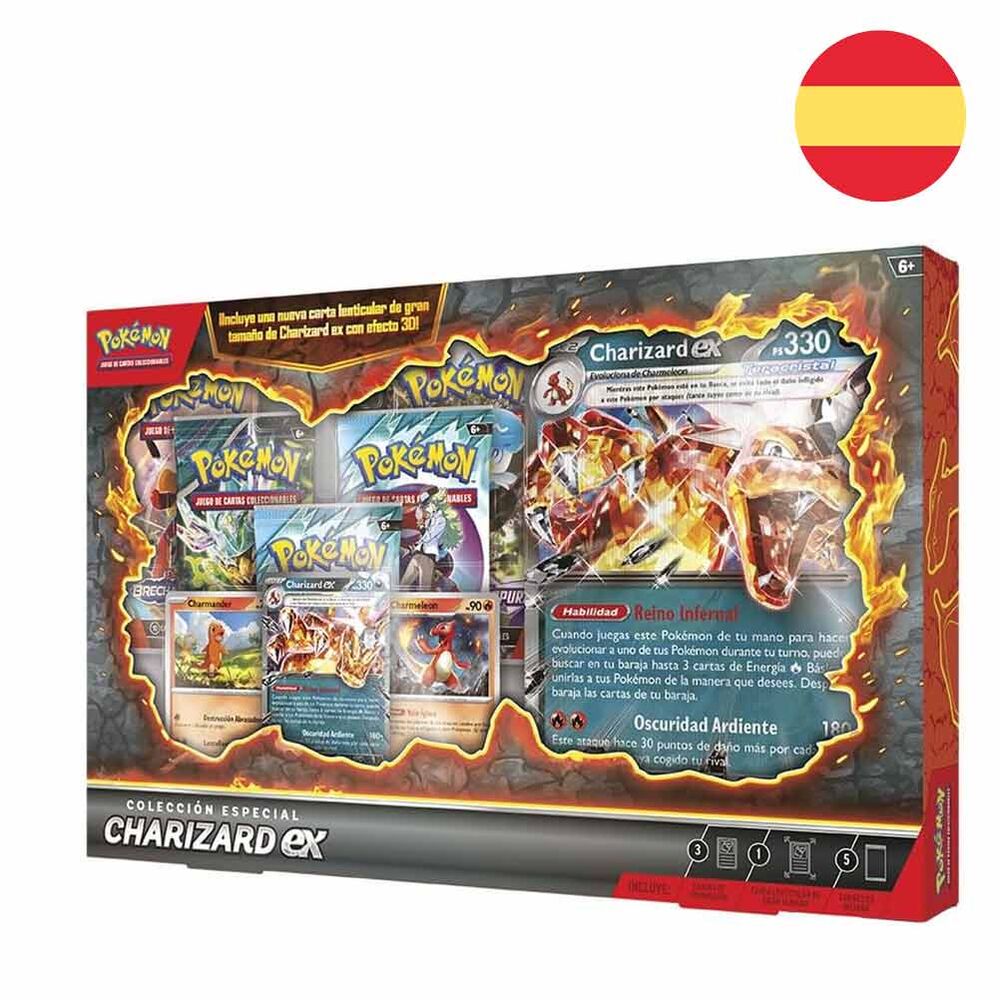 charizard pokemon cards blister pack (spanish)