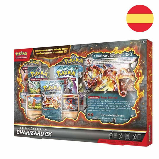 charizard pokemon cards blister pack (spanish)
