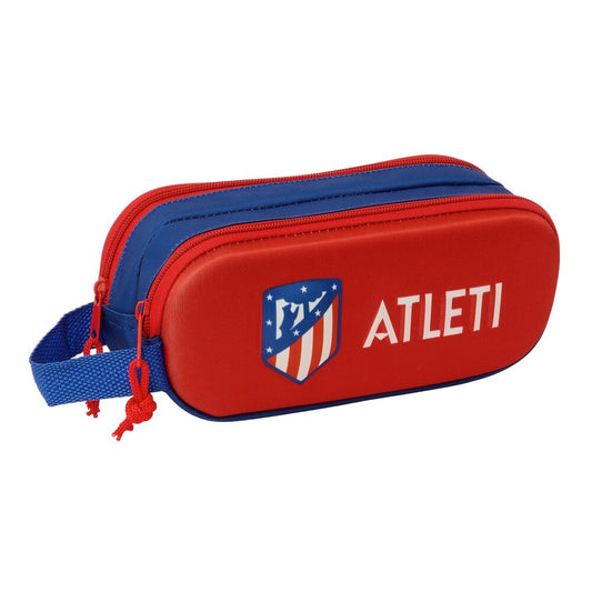 3d atletico de madrid double pencil case