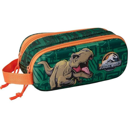 3d jurassic world double pencil case