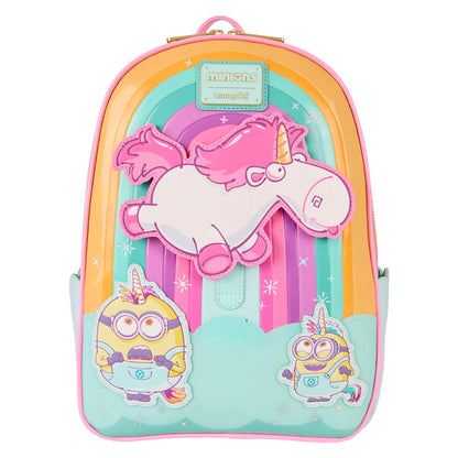 Flauschiger Einhorn Minions Loungefly Rucksack  30 cm