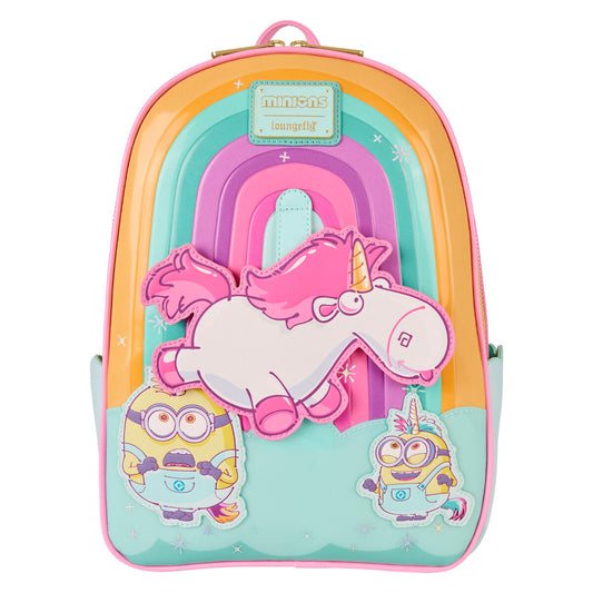 Fluffy Unicorn Minions Loungefly Backpack 30cm