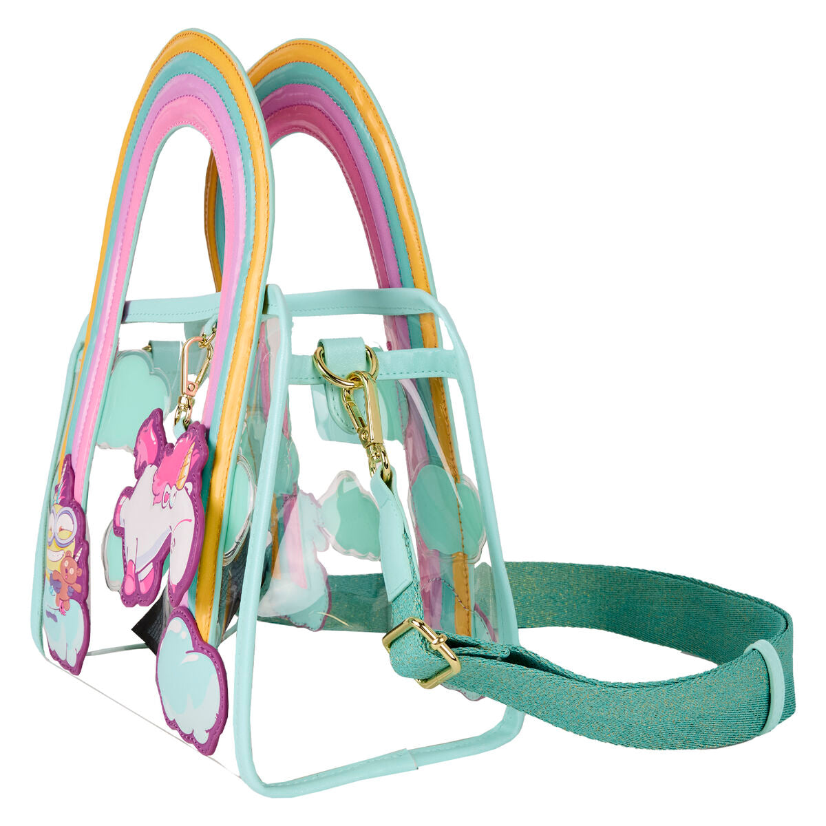 fluffy unicorn minions loungefly crossbody bag