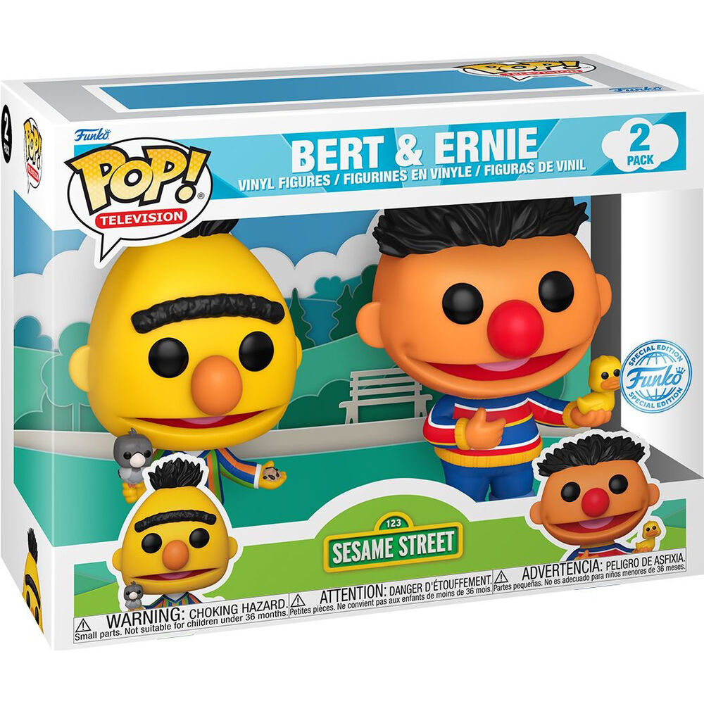 Blister pack of 2 POP figures Sesame Street Bert and Ernie Exclusive