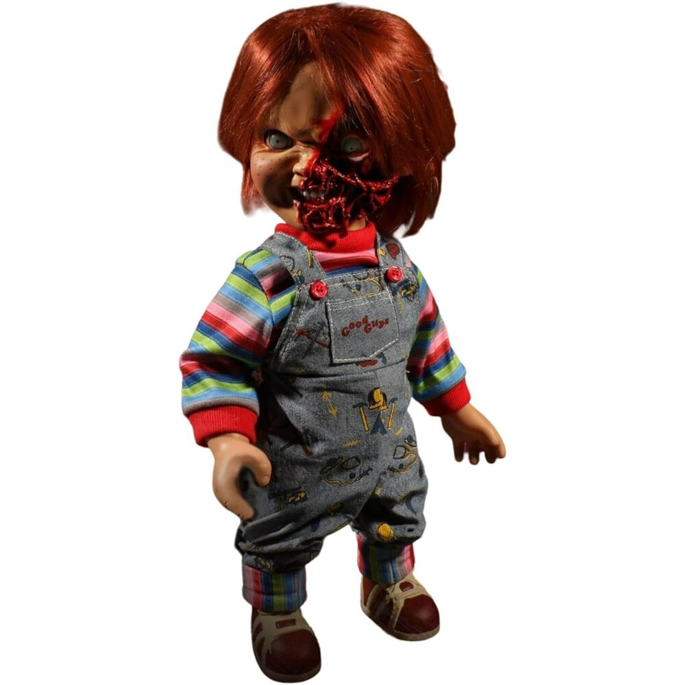 chucky the killer doll 3 faced talking pizza figure 38cm (english)