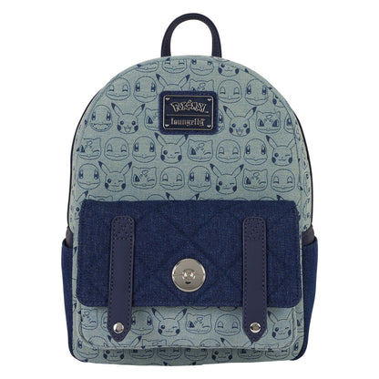 pokemon loungefly denim backpack 29cm