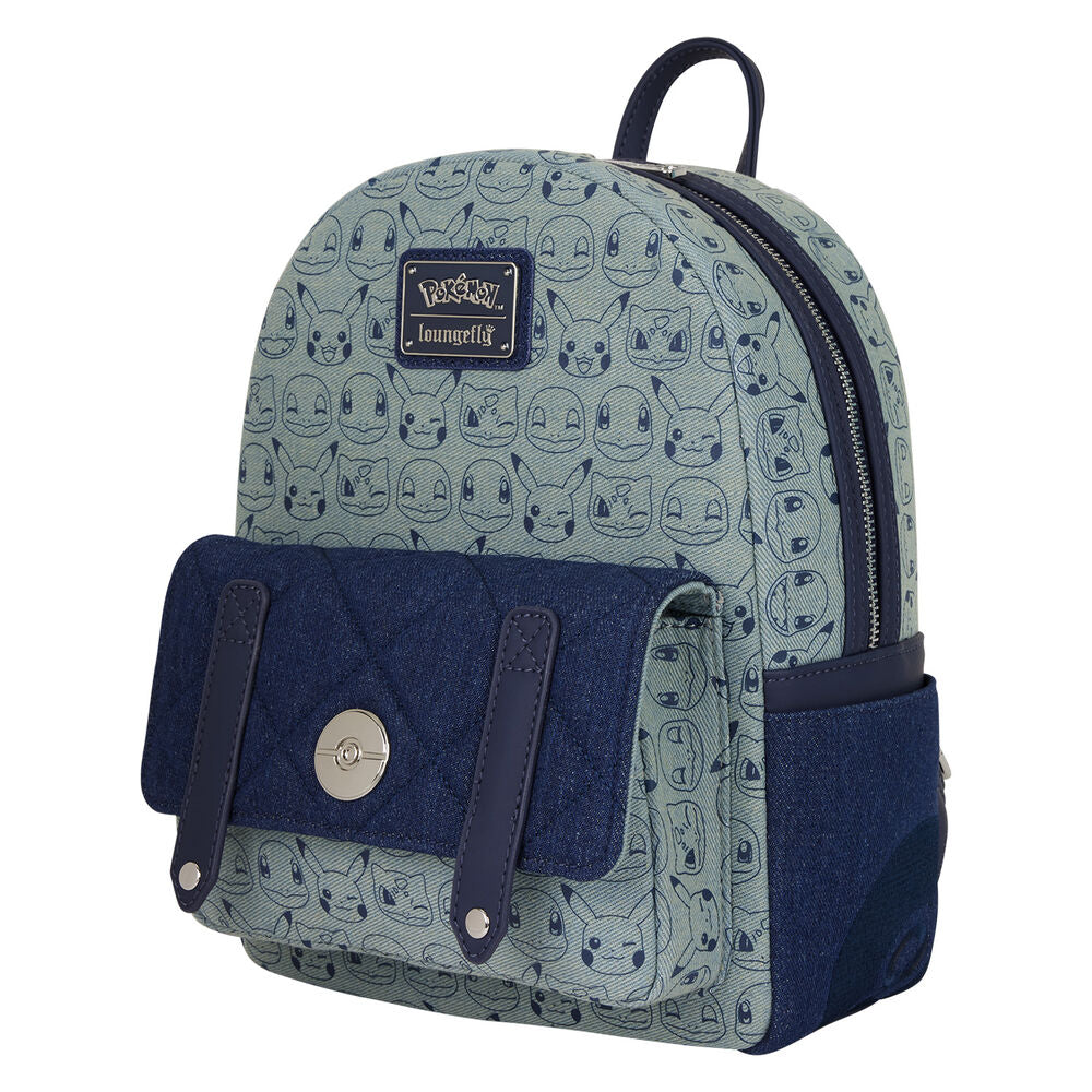 Pokemon Loungefly Denim Rucksack 29 cm