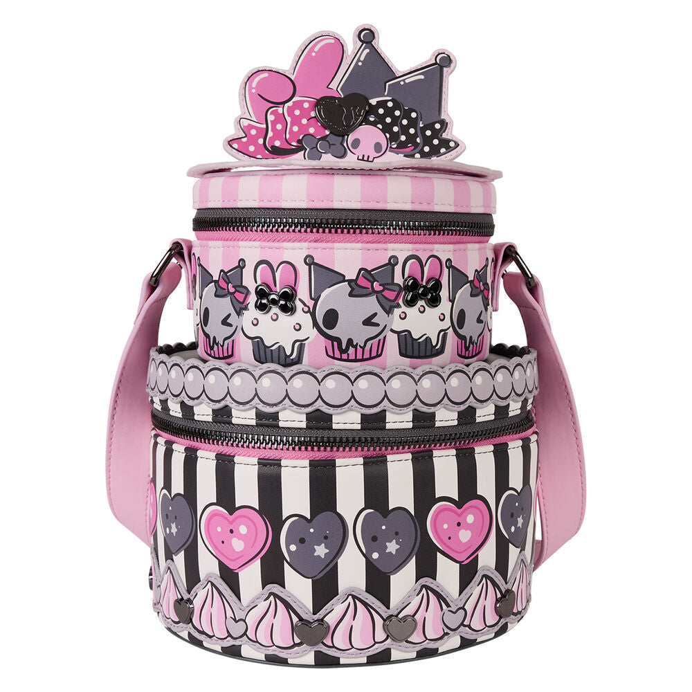 my melody and kuromi sanrio loungefly shoulder bag