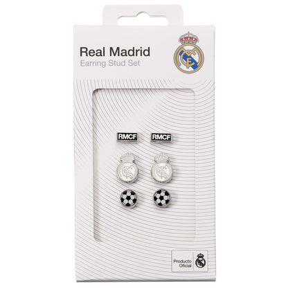set of 3 pairs of real madrid earrings