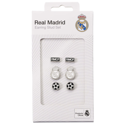 set of 3 pairs of real madrid earrings